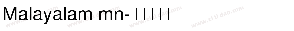 Malayalam mn字体转换